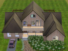 Sims 3 — Tan Stone House by RealmOfNyx — Tan Stone House with 2 bedrooms and 1 bathroom