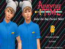 Sims 4 — Jake the Dog Pocket Shirt by JoyThe4th — A pocket shirt for teen to elder males featuring Adventure Time's Jake