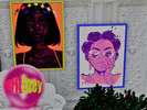 Sims 3 — Ebony ladies painting 2 by brittneysaunders — This show stopping wall decoration will light up any sims gallery.