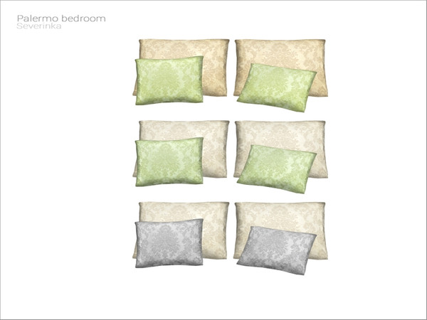 Sims 4 — [Palermo bedroom] - bed pillows by Severinka_ — Double bed pillows From the set 'Palermo bedroom' Build / Buy