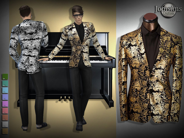 Sims 4 — Brandon evening by jomsims — Brandon evening here for brandon collection outfit jacket , pant and shirt . in 9