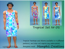 Sims 4 — Tropical Set Nr 01 for men by Memphis84 — Bring some color into your sims life with these tropical tanktops and
