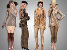 Sims 4 — Faux fur jacket by _Simalicious_ — Faux fur jacket in 8 colors for teen to elder Everyday, formal and party,