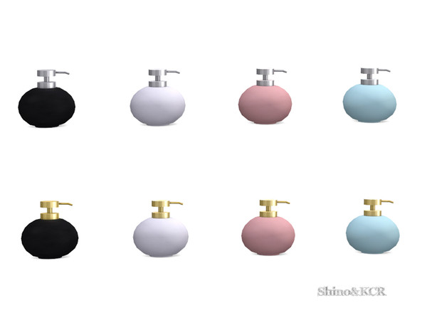 Sims 4 — Bathroom Delight - Soap Spender by ShinoKCR — modern design, ceramics and metal in Clutter