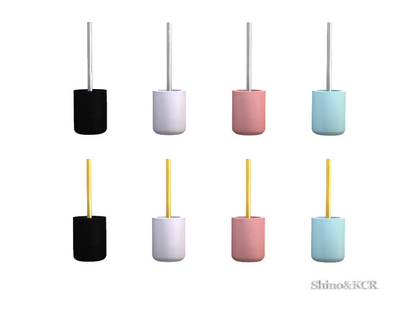 Sims 4 — Bathroom Delight - Toilet Brush by ShinoKCR — modern design, ceramics and metal in Clutter