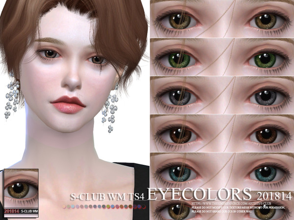 Sims 4 — S-Club WM ts4 Eyecolors 201814  by S-Club — Eyecolors, 10 swatches, for all age, hope you like, thank you.