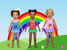 Sims 4 — Female toddler Disney bathing suits - Seasons needed by Jellobean2 — Disney bathing suits for female toddlers. 3
