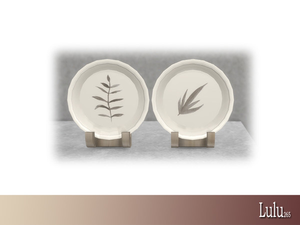 Sims 4 — Webber Dining Decor Plates  by Lulu265 — Part of the Webber Dining Set