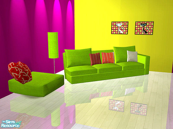 Sims 2 — livingroom set 1--mesh by huabanzhu — 