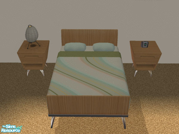 Sims 2 — Whirl Bedding Set - Green by s00z — 