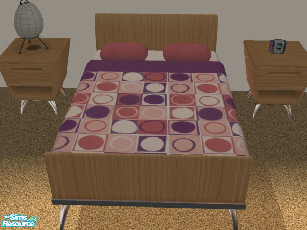 Sims 2 — Americano Bedding Set - Purple by s00z — 