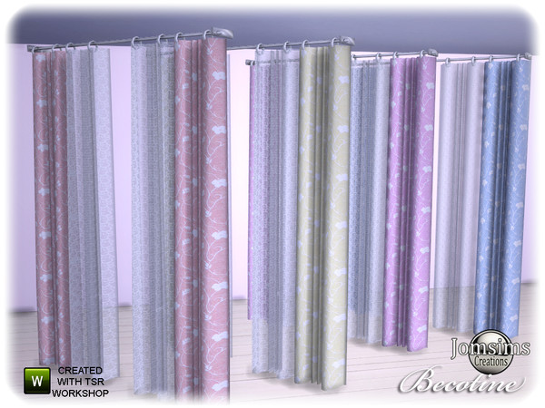 Sims 4 — becotine bedroom curtains by jomsims — becotine bedroom curtains