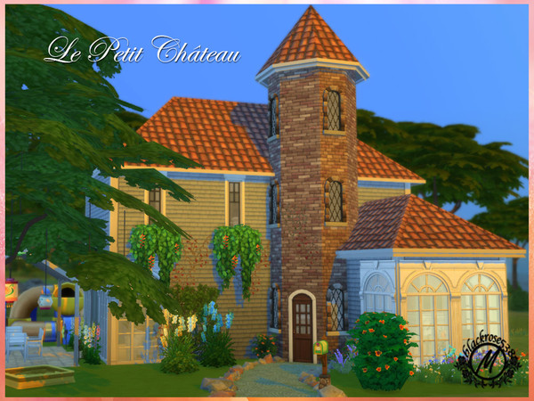Sims 4 —  by blackrose538 — This beautiful home used to be the small castle of Lord Windenburg and was renovated recently