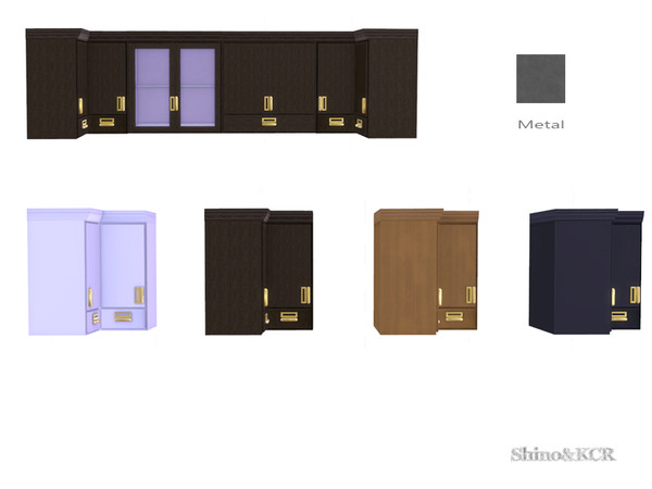 Sims 4 — Kitchen Delight - Cupboard Corner Left by ShinoKCR — Fancy Kitchen Furniture that is for a Fairy..... find it in