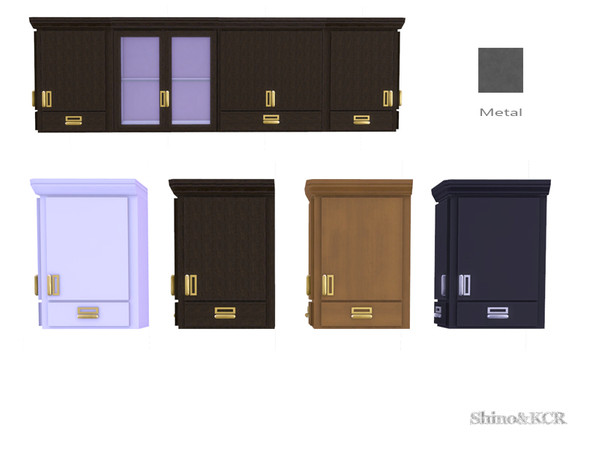 Sims 4 — Kitchen Delight - Cupboard small Left by ShinoKCR — Fancy Kitchen Furniture that is for a Fairy..... find it in