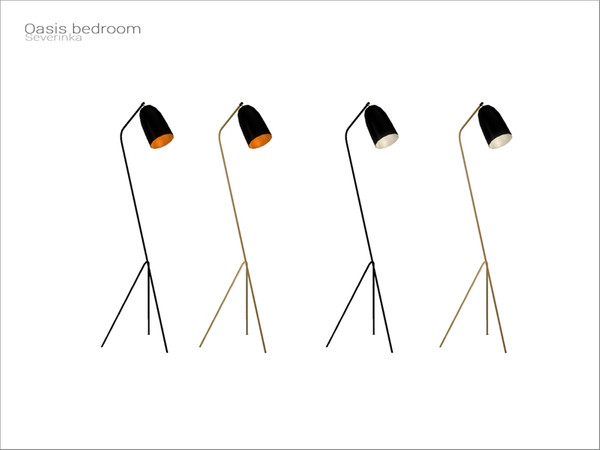 Sims 4 — [Oasis bedroom] - floor lamp by Severinka_ — Floor lamp From the set 'Oasis bedroom' Build / Buy category: