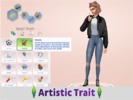 Sims 4 — Artistic Trait by -Twilightsims- — Artistic Sims are at their best when they have a paint brush at hand. Sims