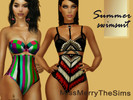 Sims 4 — Summer Swimsuit by Maria_MissMerry —  Swimsuit, bottom and top, for you to choose your own combination. Good for