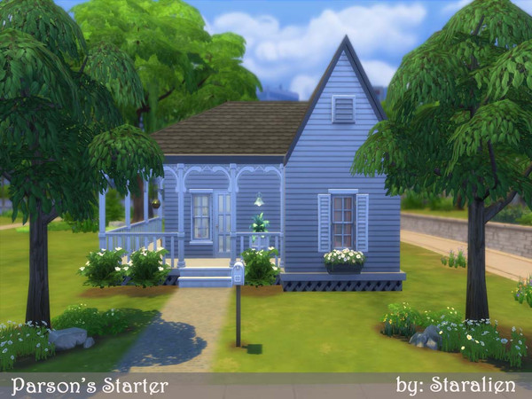 Sims 4 — Parson's Starter by staralien2 — This is a two bedroom cozy starter home for the small family starting out. It