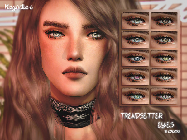 Sims 4 — Magnolia-C - Trendsetter Eyes by magnolia-c — 10 swatches All ages &amp; genders Custom thumbnails Face