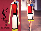 Sims 4 — YSL Retro Dress by AthinaKatehi — New Mesh Teen-Elder One Color