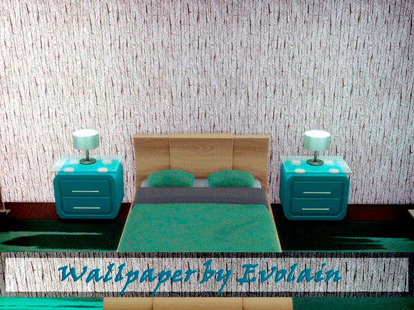 Sims 4 — Tree bark wallpaper by Evolain — Wallpaper with a print of a tree bark in black and white, for all heights.