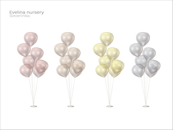 Sims 4 — [Evelina nursery] - balloons floor lamp by Severinka_ — Balloons floor lamp From the set 'Evelina nursery' Build