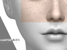 Sims 4 — Maddiohh - Occult Freckles by Maddiohh — Dark freckles for gothic sims and vampires and starlight freckles for