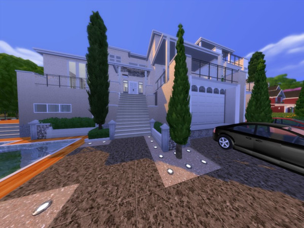 Sims 4 — REM Split Level Home by Disney_Princess_Jasmine_ — A large, traditional home with verandas and balconies galore.