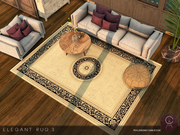Sims 4 — Elegant Rug 3 by Pralinesims — By Pralinesims