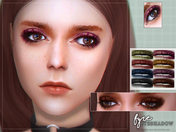 Sims 4 — [ Fyre ] - Eyeshadow by Screaming_Mustard — A new smokey eyeshadow with detailed lashes. For females, teen +.