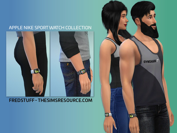 Sims 4 — Apple Nike Sport Watch V1 - Male / Female by fredstuff — Male Female - Nike Sport Watch Apple -