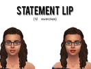 Sims 4 — Jane_Plays_Sims - Statement Lipstick by jane_plays_sims — 12 swatches, base game compatible, texture from