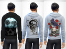 Sims 4 — Skull Hoodie by darlingNikki3 — A set of 3 skull graphics on the back of hoodies