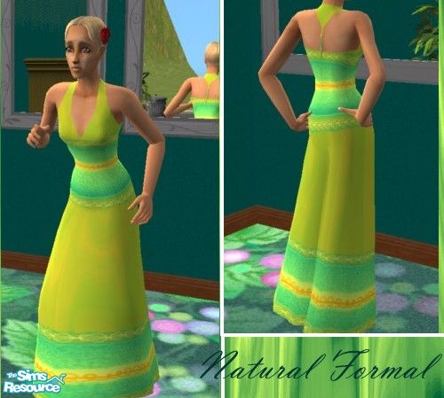 Sims 2 — Natural Formal by Alyosha — Wanna dress formally and promote the love of nature still? Then this is definitely