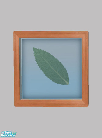 Sims 2 — Nature's Art - Leaf Art Mesh by Shakeshaft — Part of a set of wall mounted Flower and Leaf relief art, set