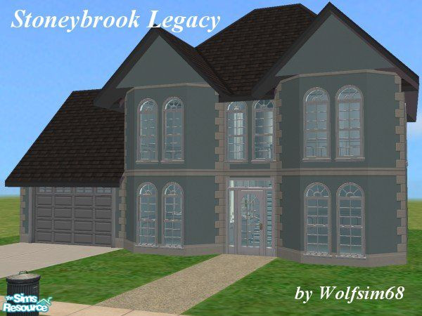 Sims 2 — Stoneybrook Legacy by Wolfsim68 — Stoneybrook homes are designed to suit every budget & need. This 4 Bedroom