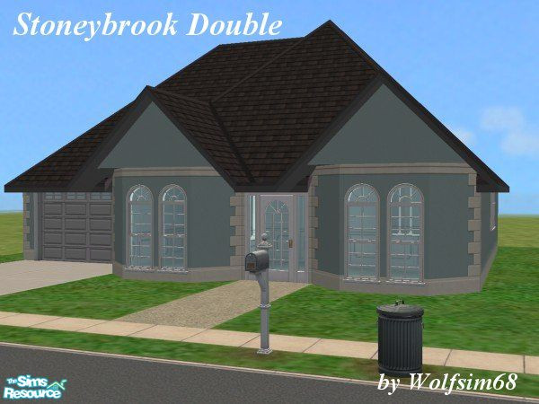 Sims 2 — Stoneybrook Double by Wolfsim68 — Stoneybrook homes are designed to suit every budget & need. This 2 Bedroom