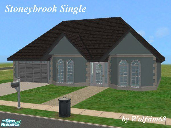 Sims 2 — Stoneybrook Single by Wolfsim68 — Stoneybrook homes are designed to suit every budget & need. This 1 Bedroom