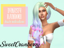 Sims 4 — Dynasty Pastel Rainbow hair Anto's retexture by SweetCranberry — Only Bas game required. This a hair recolor of