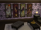Sims 4 — Haunted Mansion Paintings by yourobedientphantom — These are the paintings as seen in Disney's Haunted Mansion