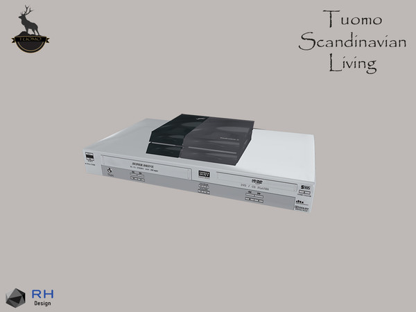 Sims 4 — Tuomo DVD and Gaming Console by RightHearted — Equip your home with this brand new DVD/CD player and the