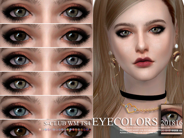 Sims 4 — S-Club WM ts4 Eyecolors 201816  by S-Club — Eyecolors for all age, 10 swatches, hope you like, thank you.