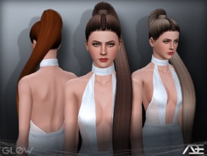 Sims 3 — Ade - Glow by Ade_Darma — New Hair Mesh No Morph all Bones assigned All LODs