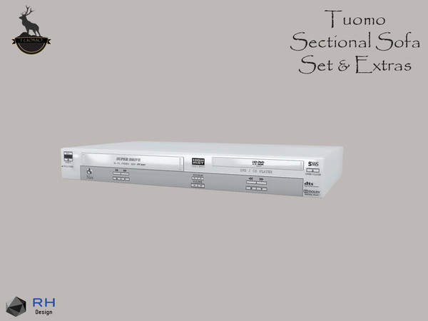 Sims 4 — Tuomo CD/DVD Player by RightHearted — Equip your home with this brand new DVD/CD player and watch your favorite
