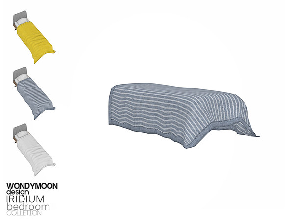 Sims 4 — Iridium Bed Blanket by wondymoon — - Iridium Bedroom - Bed Blanket - Wondymoon|TSR - Creations'2018