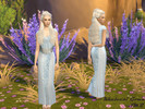 Sims 4 — Khaleesi Gown by Simmring — *NEEDS MESH* This is my version of Daenerys Targaryen's pale blue and white gown. I