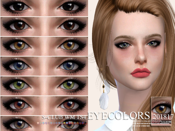 Sims 4 — S-Club WM ts4 Eyecolors 201817  by S-Club — Eyecolors, 12 swatches, hope you like, thank you.