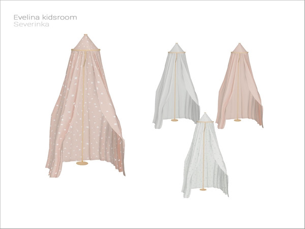 Sims 4 — [Evelina kidsroom] - veil by Severinka_ — Veil for bed From the set 'Evelina kidsroom' Build / Buy category: