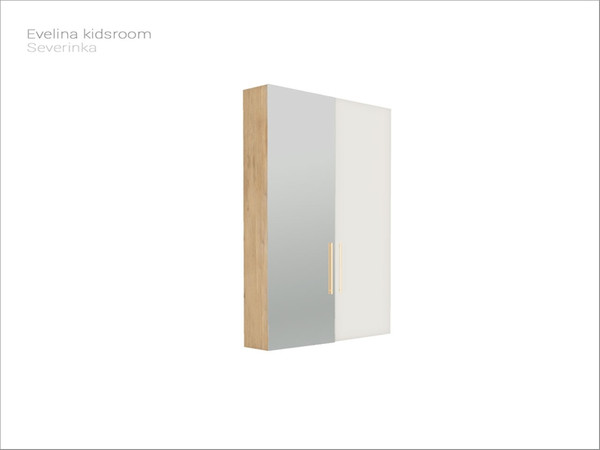 Sims 4 — [Evelina kidsroom] - wardrobe with mirror door by Severinka_ — Wardrobe with mirror door From the set 'Evelina